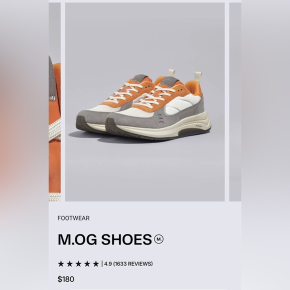 Municipal White Mesh Sneakers with Orange Accents - Picture 4 of 5